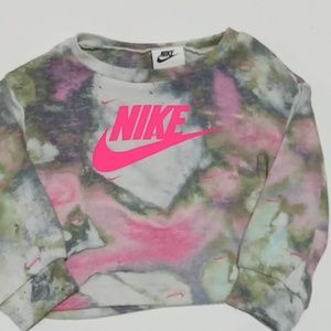 Girls nike sweat shirt  pink size 12 months